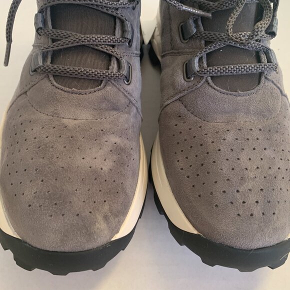 Timberland Men Sz 7 Brooklyn Oxford Gray Suede Walking Shoes Womens Sz 8.5 - 9 - Picture 3 of 15